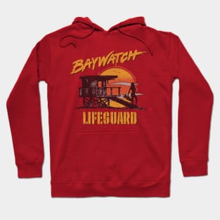 Vintage Baywatch Lifeguard Sunset 1989 Hoodie